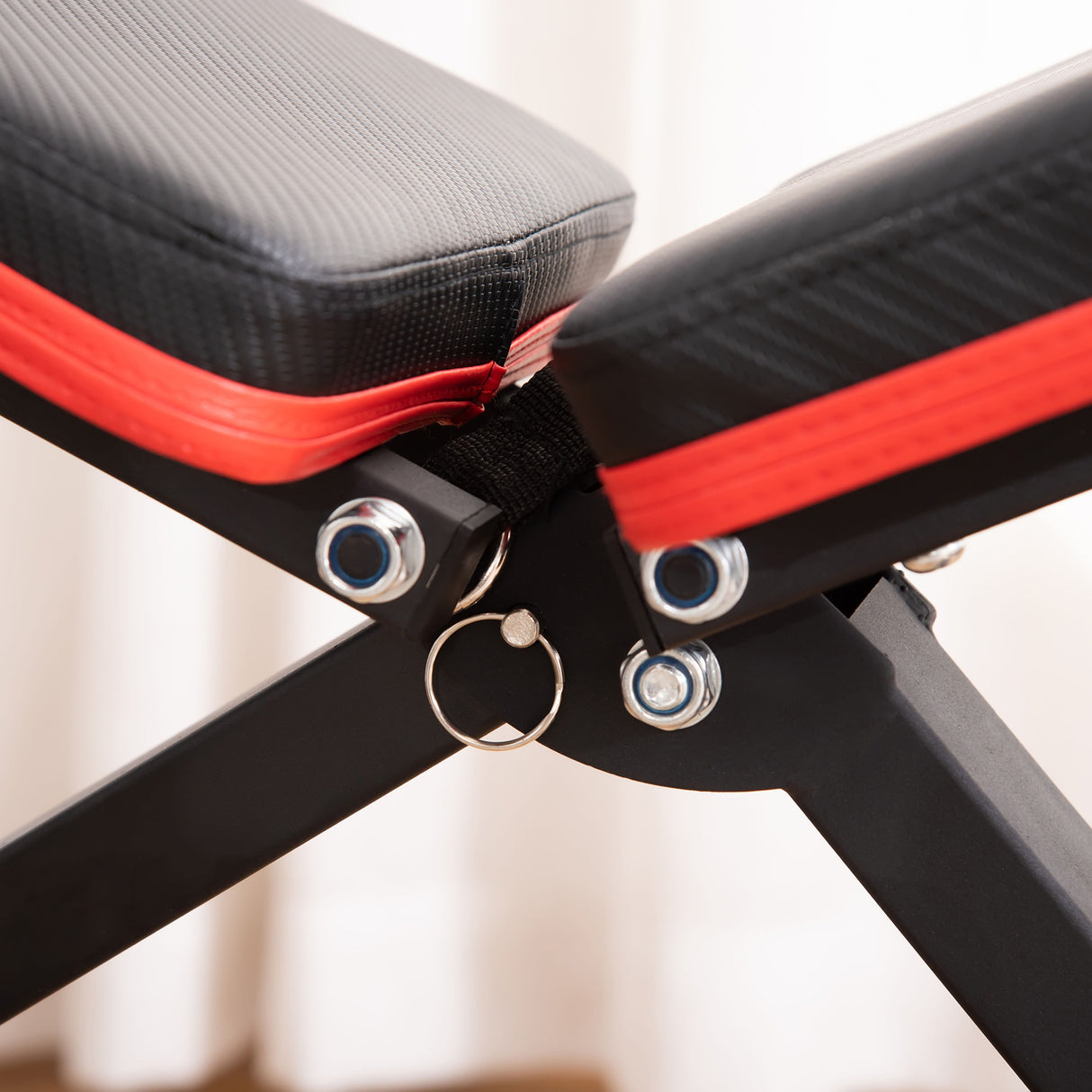 easycomfort easycomfort panca multifunzione per addominali e pesi inclinazione regolabile ed elastici 130x48x48 109cm nero