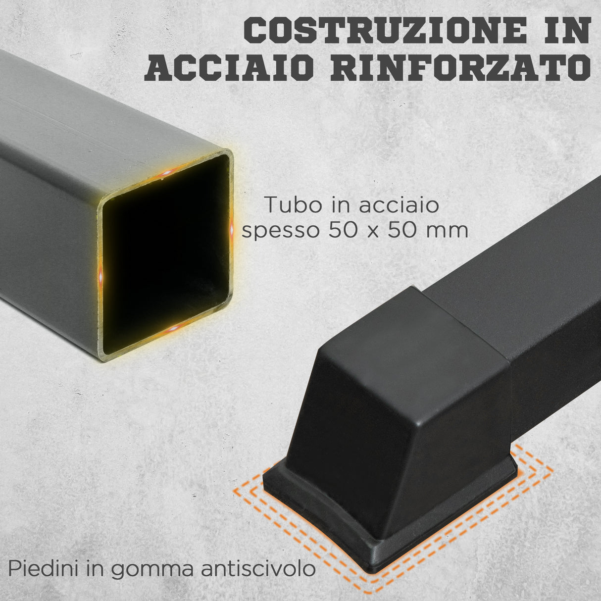 easycomfort porta bilanciere regolabile con supporti per dip station e push up 111 151x69x120 150 cm nero