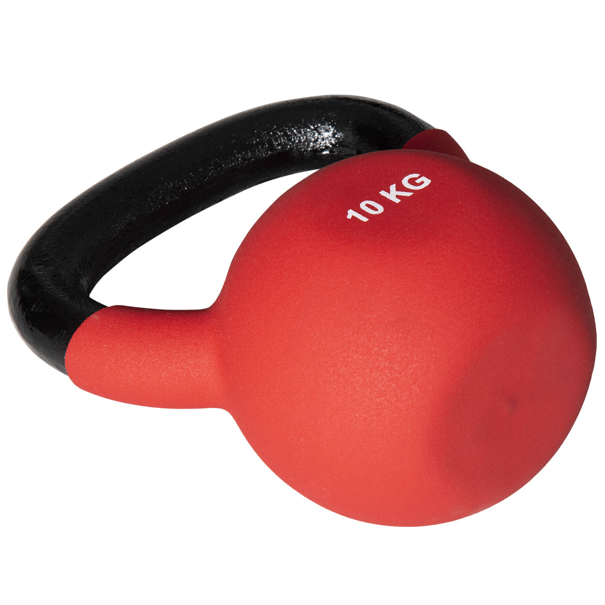 easycomfort kettlebell 10 kg per allenamento bicipiti e spalle in metallo e neoprene 19x12x22 cm rosso