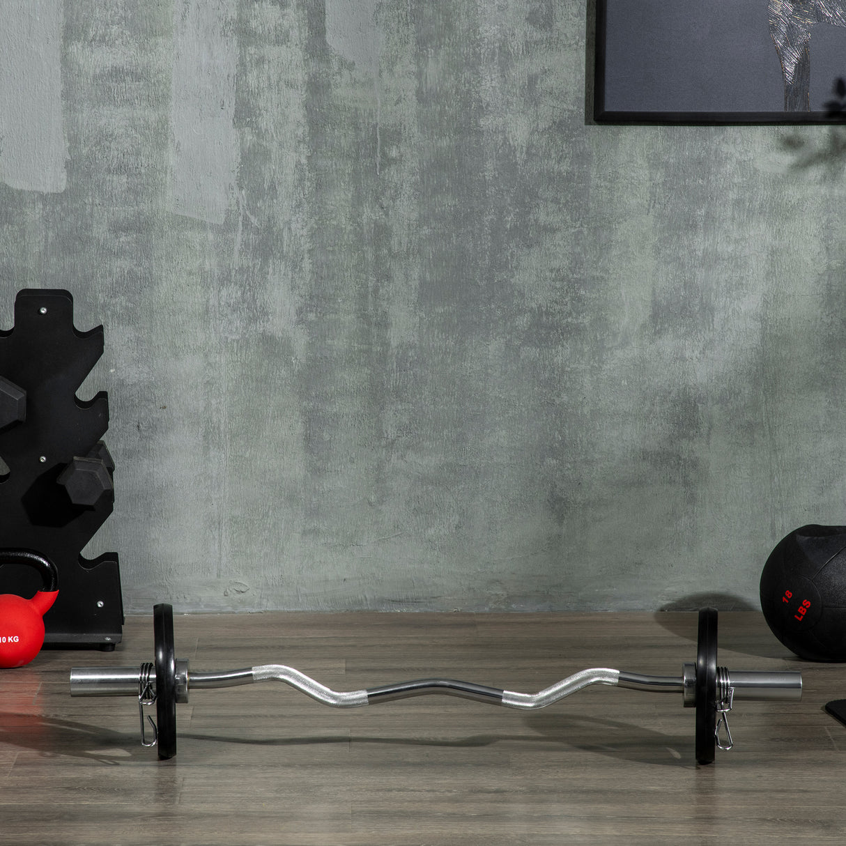 easycomfort set di 2 dischi pesi in acciaio con rivestimento in gomma per bilanciere