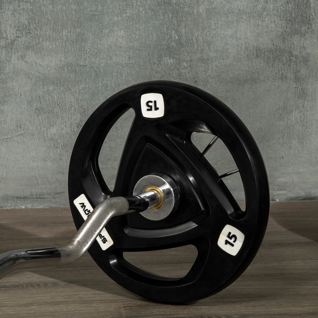 easycomfort set di 2 dischi pesi da 15kg in acciaio con rivestimento in gomma per bilanciere