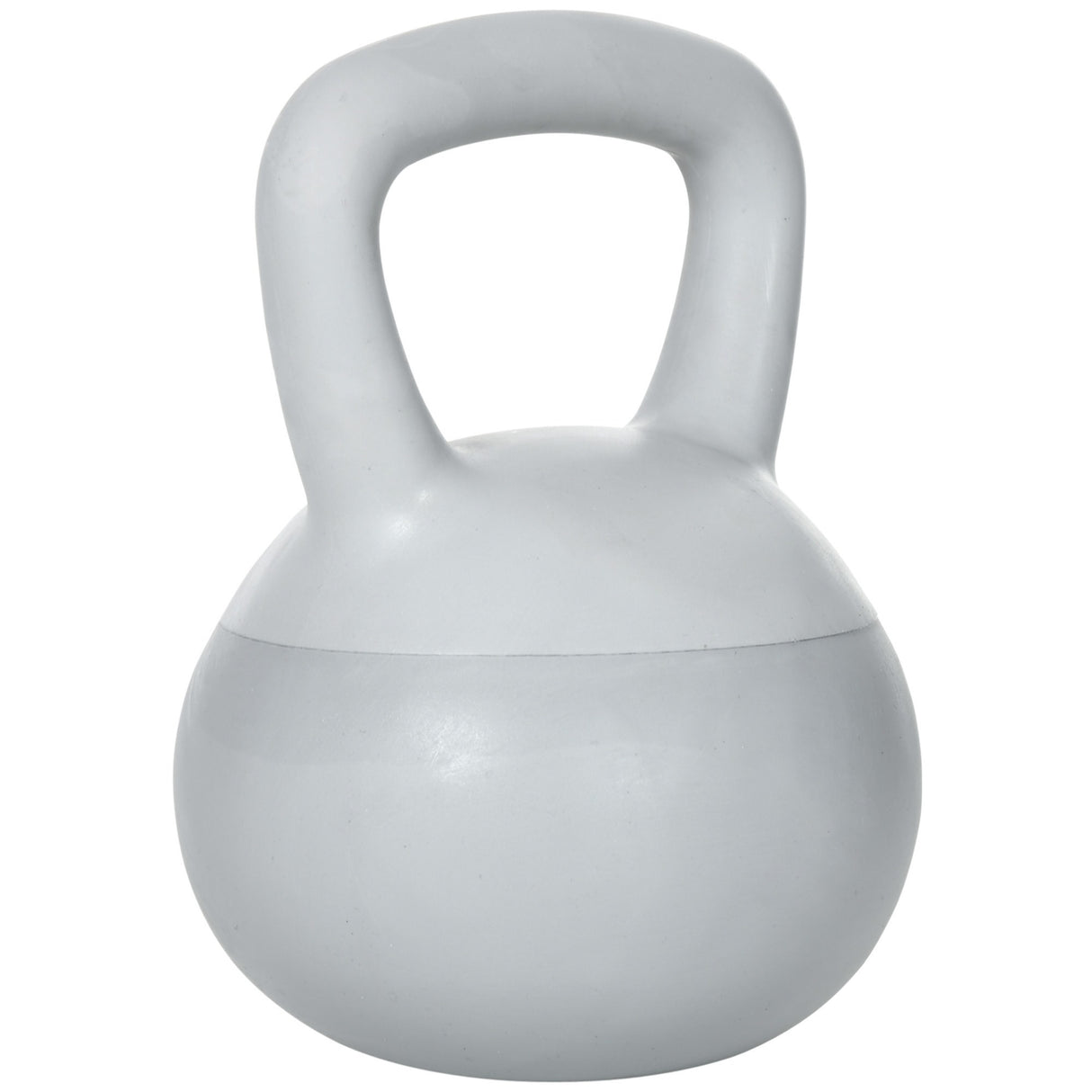 easycomfort kettlebell 10kg in pvc e sabbia metallica per allenamento spalle e bicipiti 22x22x29 cm grigio