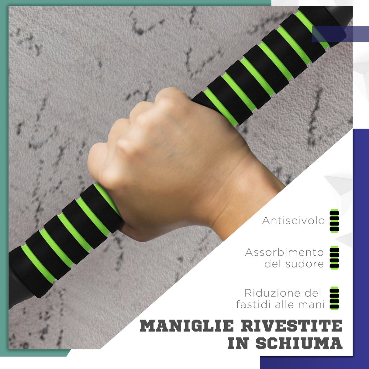 easycomfort pesi da palestra set 4 in 1 da 40kg totali utilizzabile come kettlebell manubri e bilancieri