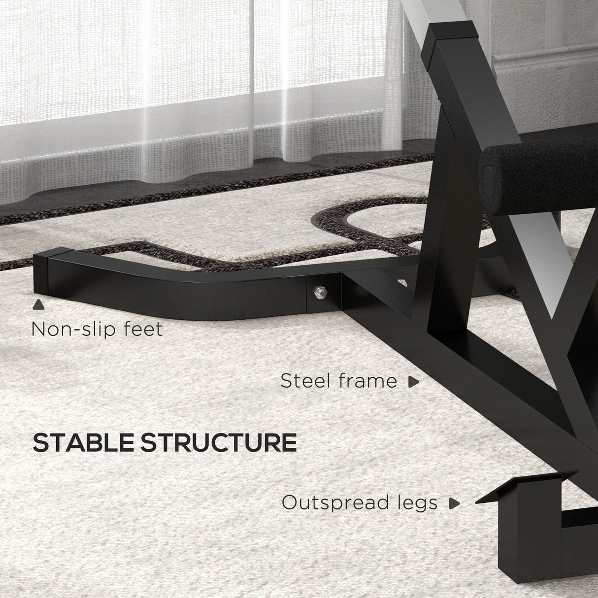 easycomfort sedia romana ad altezza regolabile con imbottitura spessa in acciaio e pu 126x70x67 84 cm nera