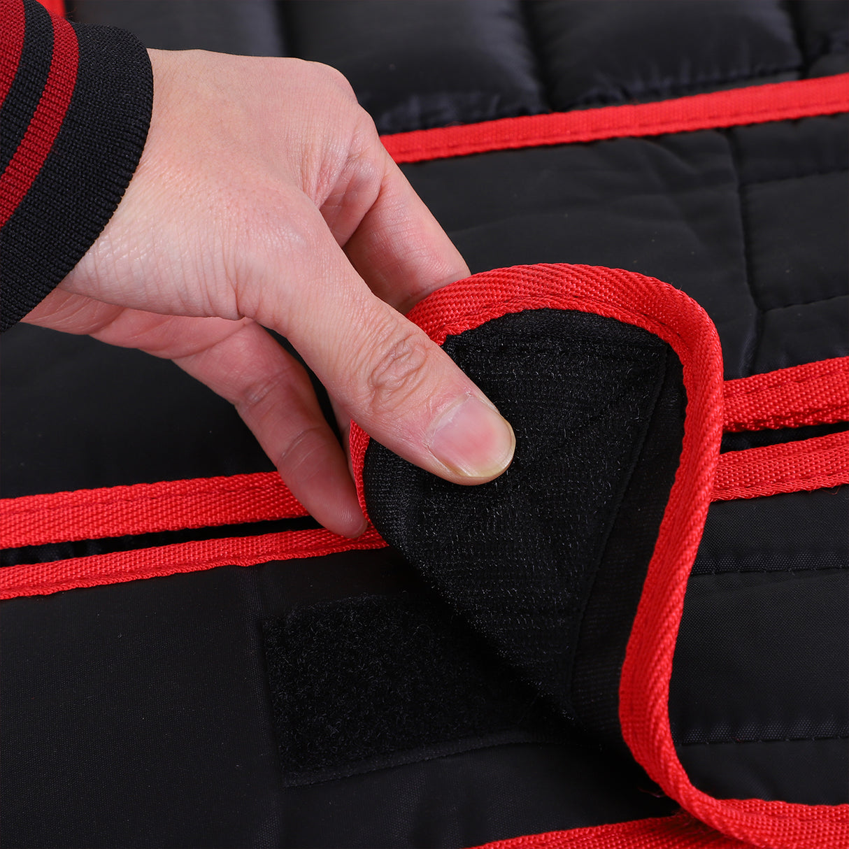 easycomfort easycomfort giubbotto zavorrato 20kg unisex 38 pesi singoli imbottitura chiusure con velcro nero e rosso