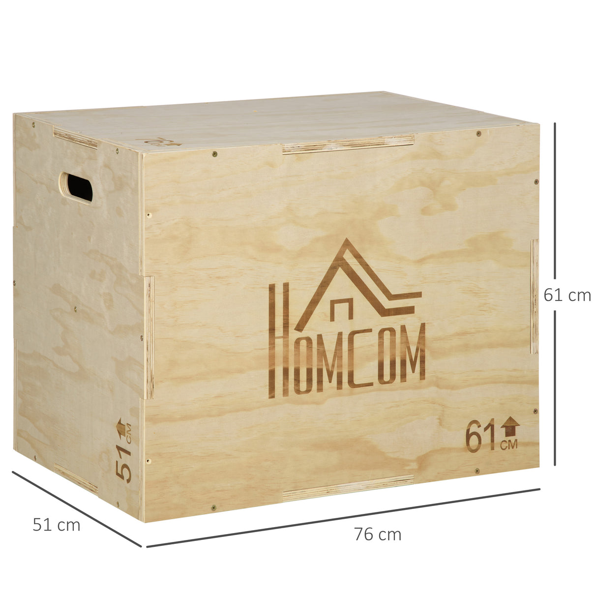 easycomfort plyo box in legno a 3 altezze jumping box pliometrico capacita 120kg 61x51x76cm