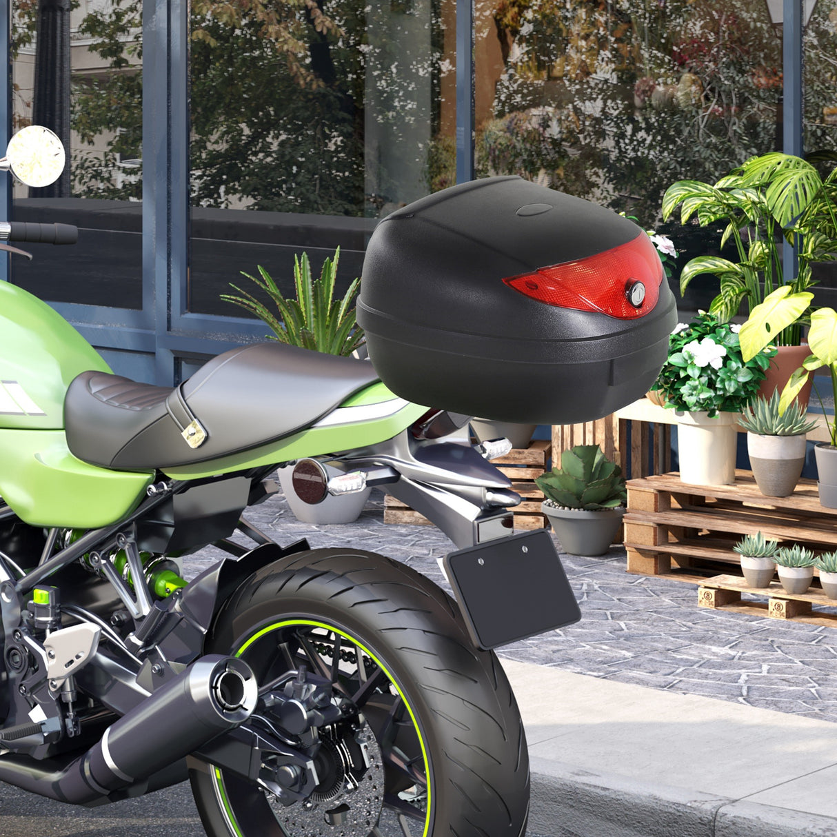 easycomfort easycomfort bauletto universale per moto e scooter 24l nero