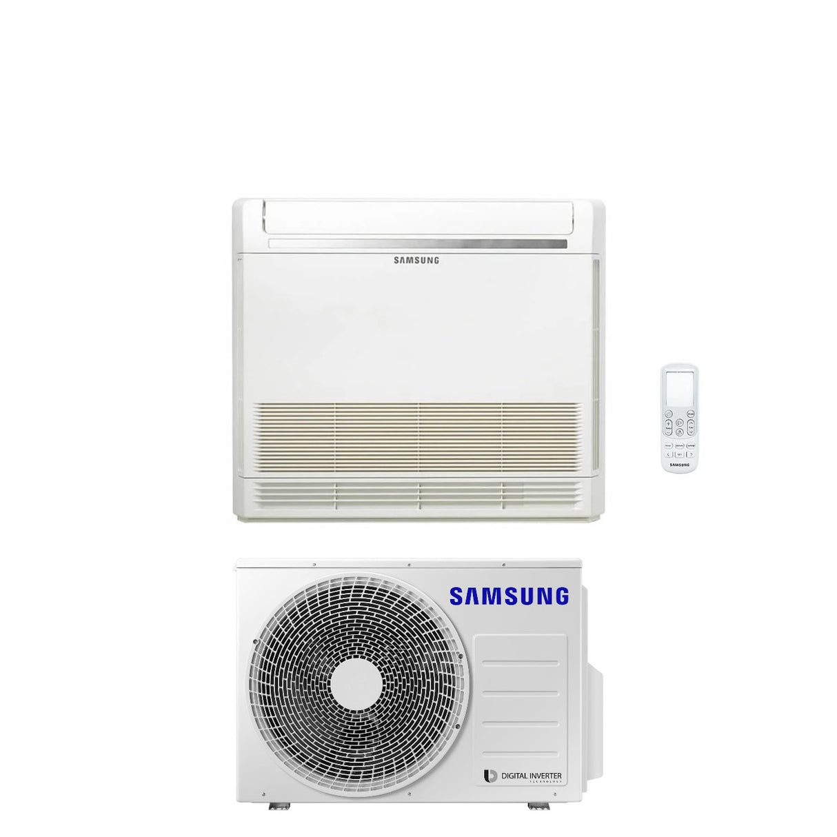 samsung climatizzatore condizionatore samsung inverter pavimento console 18000 btu ac052rnjdkgeu r 32 wi fi optional con telecomando di serie incluso