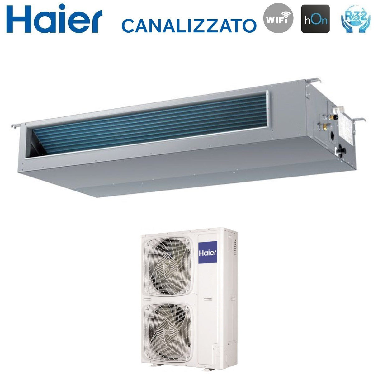 climatizzatore condizionatore haier inverter canalizzato canalizzabile media prevalenza 60000 btu ad160s2sm3fa trifase r 32 wi fi optional