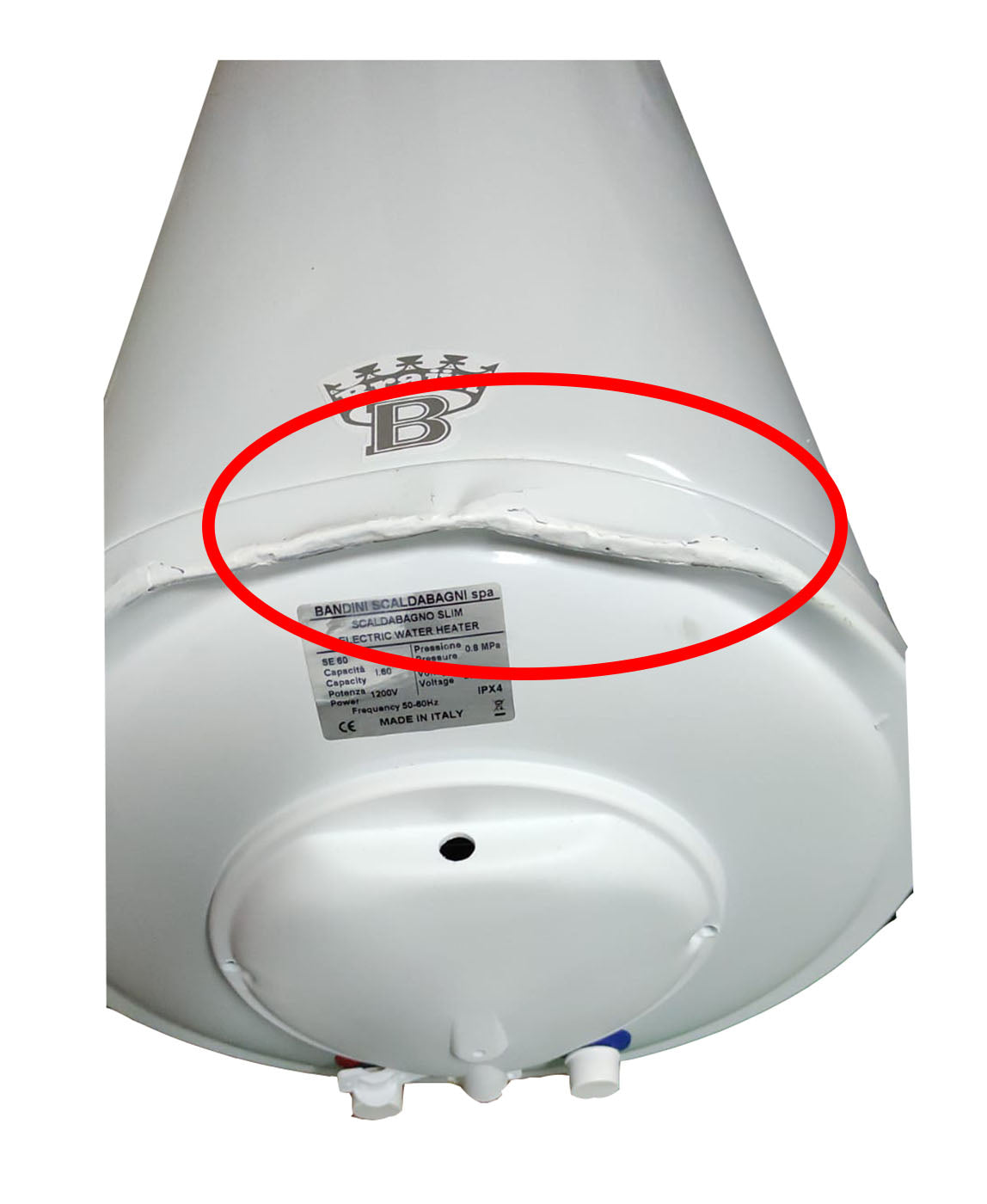 area occasioni scaldabagno elettrico bandini braun slim verticale flangiato 60 litri 2 anni di garanzia