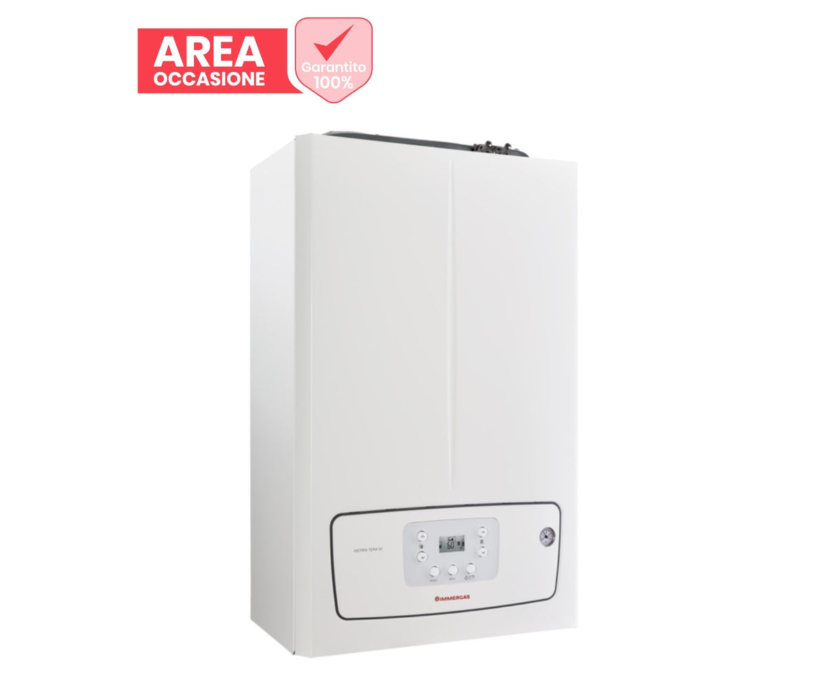 immergas area occasioni caldaia a condensazione immergas victrix tera 24 v2 low nox gpl completa di kit scarico fumi gpl