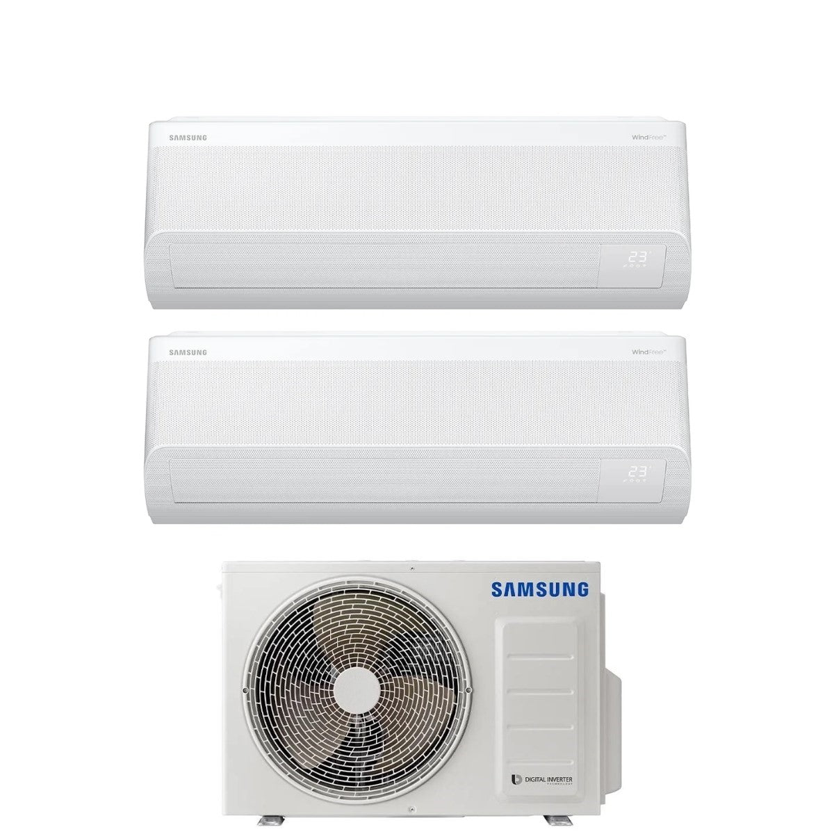 climatizzatore condizionatore samsung dual split inverter serie windfree avant 7_18 con aj052txj3kg r 32 wi fi integrato 7000_18000 novita 9829