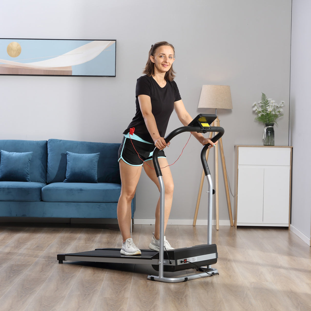 easycomfort easycomfort tapis roulant elettrico e pieghevole con schermo lcd motore 500w velocita 10km h