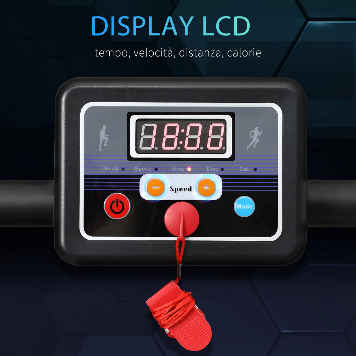 easycomfort easycomfort tapis roulant elettrico e pieghevole con schermo lcd motore 500w velocita 10km h