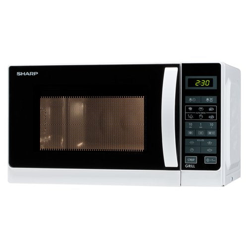 sharp forno a microonde sharp r 642ww 20 litri 800 w a257xl439xp358 grill bianco ean 4974019744407