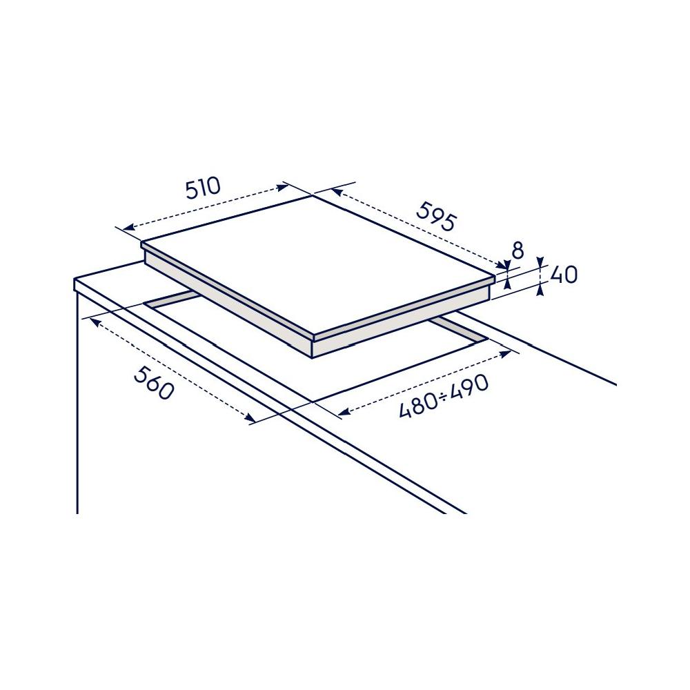 electrolux piano cottura a gas electrolux serie 600 kgs6434sx 4 fuochi l595xp51 inox ean 7332543609307