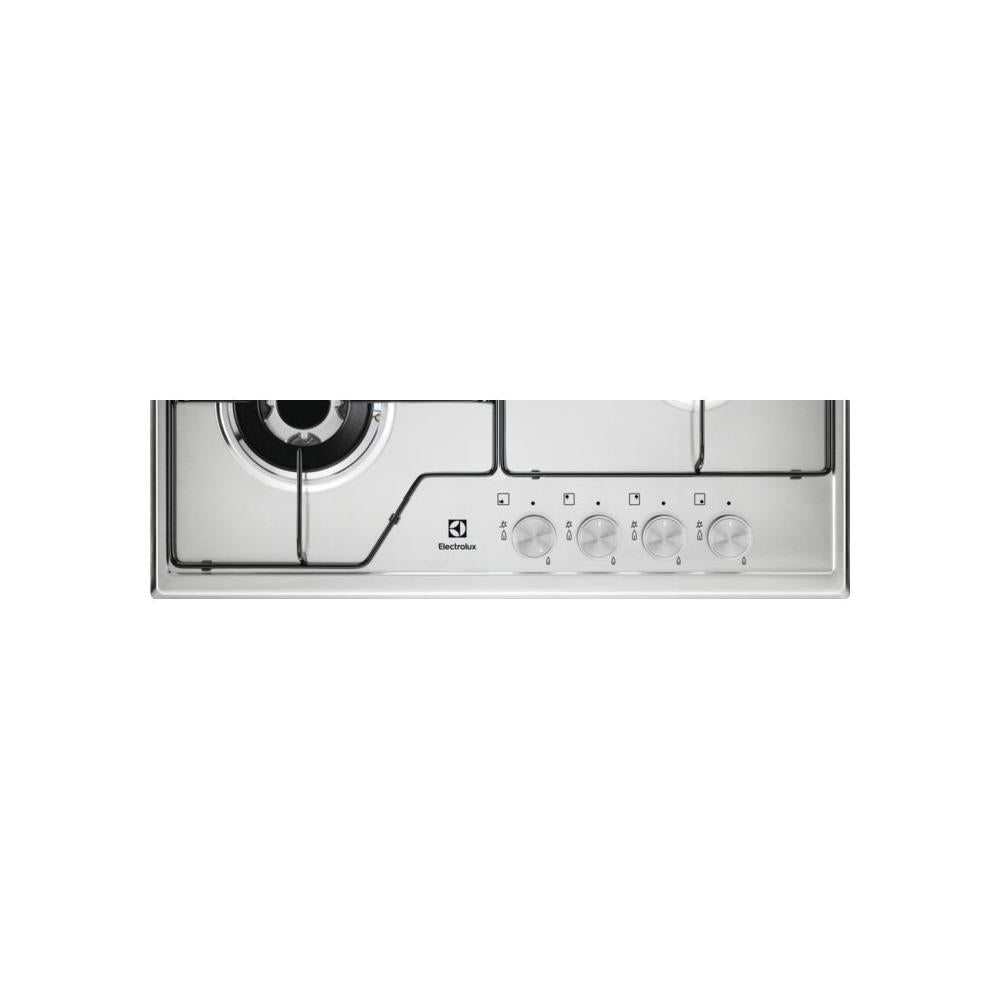 electrolux piano cottura a gas electrolux serie 600 kgs6434sx 4 fuochi l595xp51 inox ean 7332543609307
