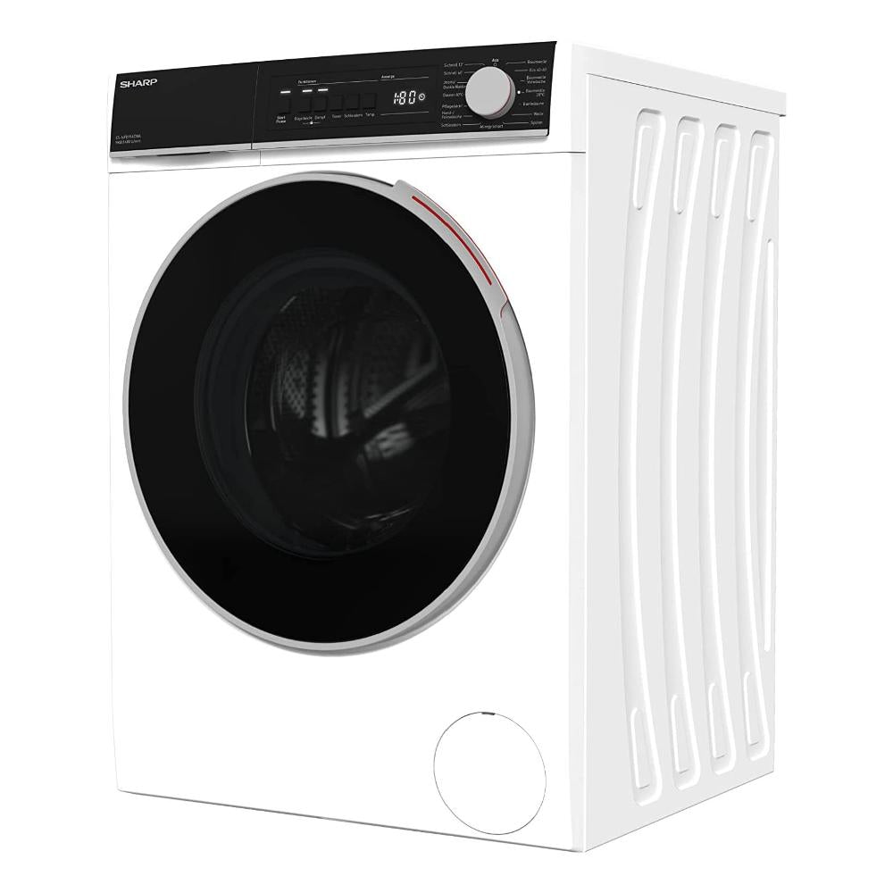 sharp lavatrice a carica frontale sharp es nfb814cwa 8 kg classe a 1400 giri a845xl597xp557 programma mezzo carico ean 4974019224923