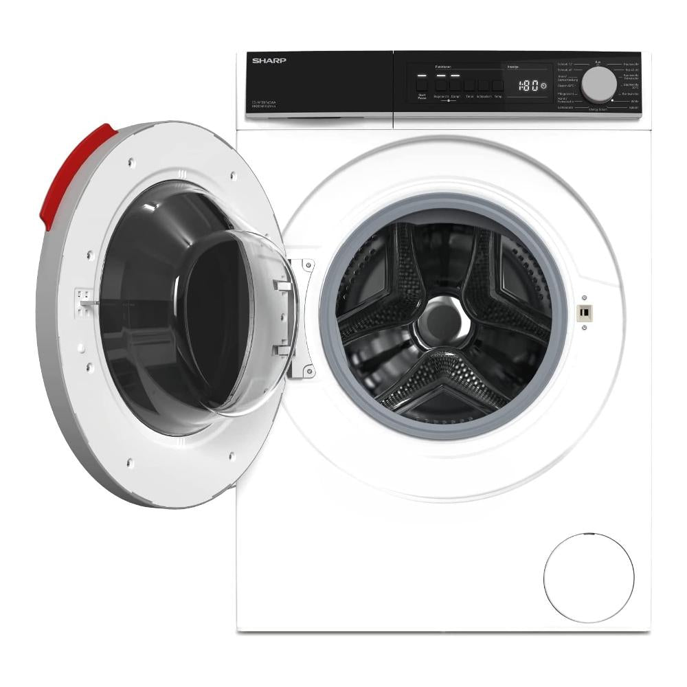 sharp lavatrice a carica frontale sharp es nfb814cwa 8 kg classe a 1400 giri a845xl597xp557 programma mezzo carico ean 4974019224923