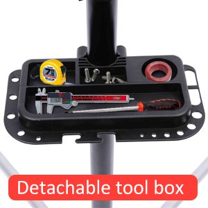 easycomfort easycomfort cavalletto manutenzione bici con piedistallo e vassoio in acciaio 100x56x120 190cm