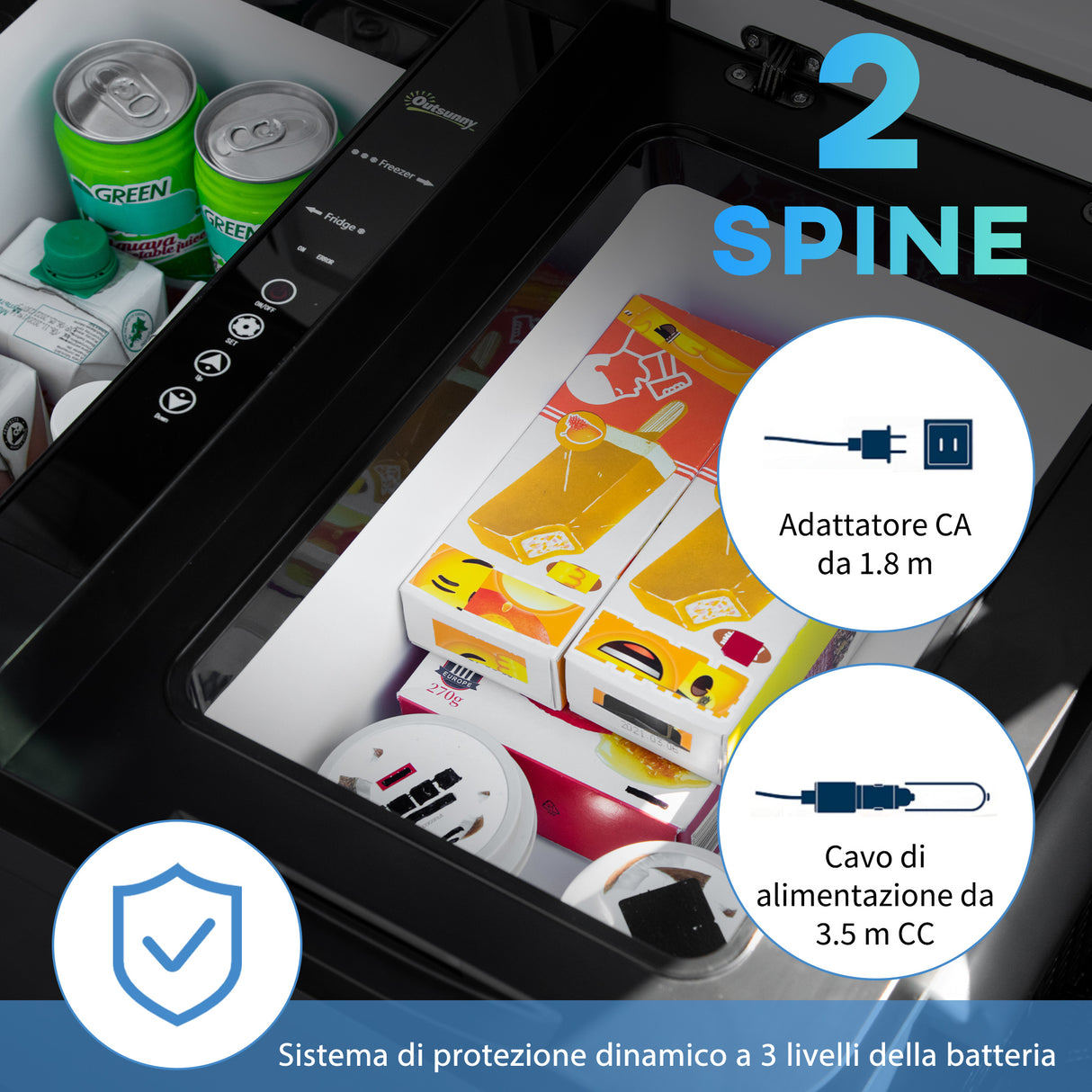 easycomfort frigo portatile elettrico a compressore da 35l con maniglia telescopica e ruote frigorifero piccolo da 12 24v dc e 110 240v ac per auto e camion