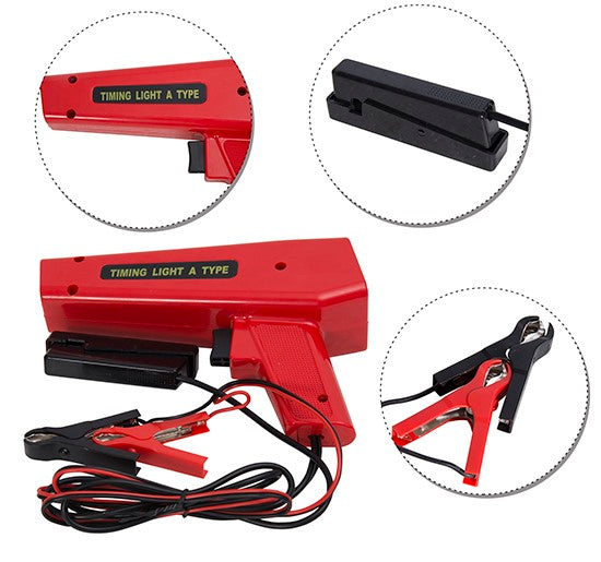 easycomfort pistola stroboscopica d accensione con luce flash xenon per motori a benzina 23.5x15.5x6.7 cm rossa