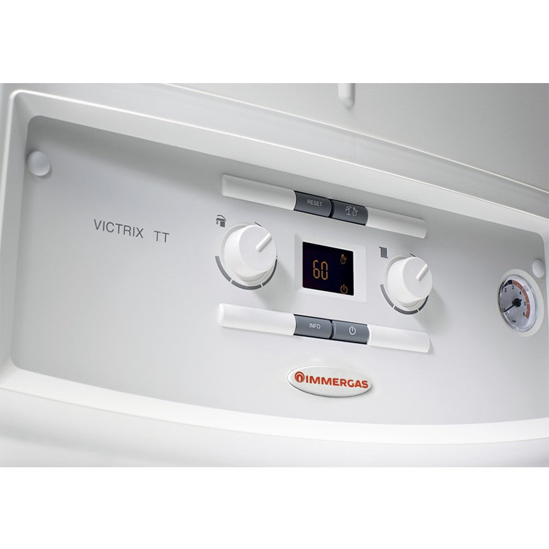 caldaia a gas immergas victrix 24 tt a condensazione gpl erp completa di kit scarico fumi