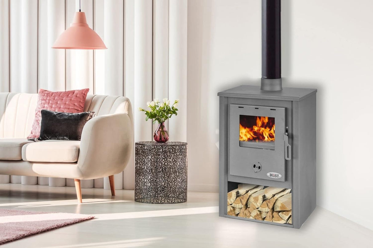stufa a legna blist b1 9 kw nero antracite