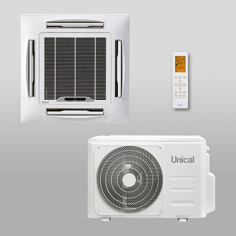 unical climatizzatore condizionatore unical cassetta 4 vie r 32 36000 btu cs11 36h gas r 32 wi fi optional aa ean 8059657087607