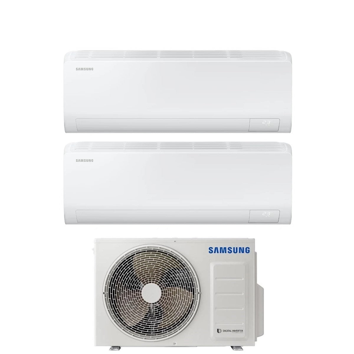 climatizzatore condizionatore samsung dual split inverter serie cebu 12_18 con aj050txj2kg r 32 wi fi integrato 12000_18000 novita