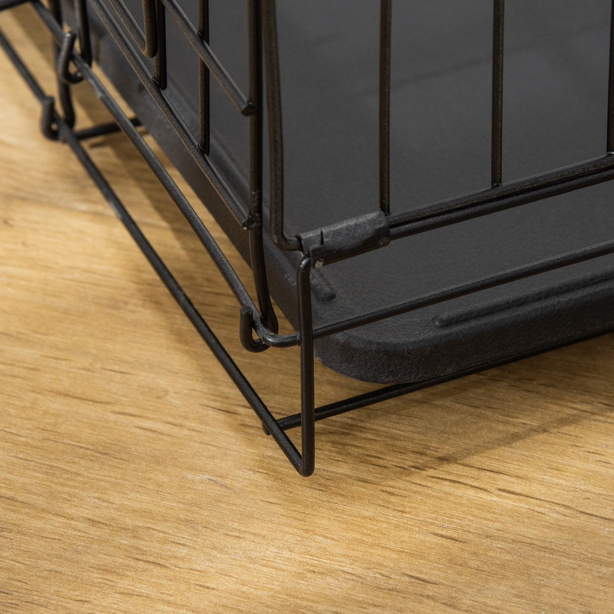 easycomfort easycomfort gabbia trasportino per cani gatti pieghevole in acciaio doppia apertura 76x53x57cm nero