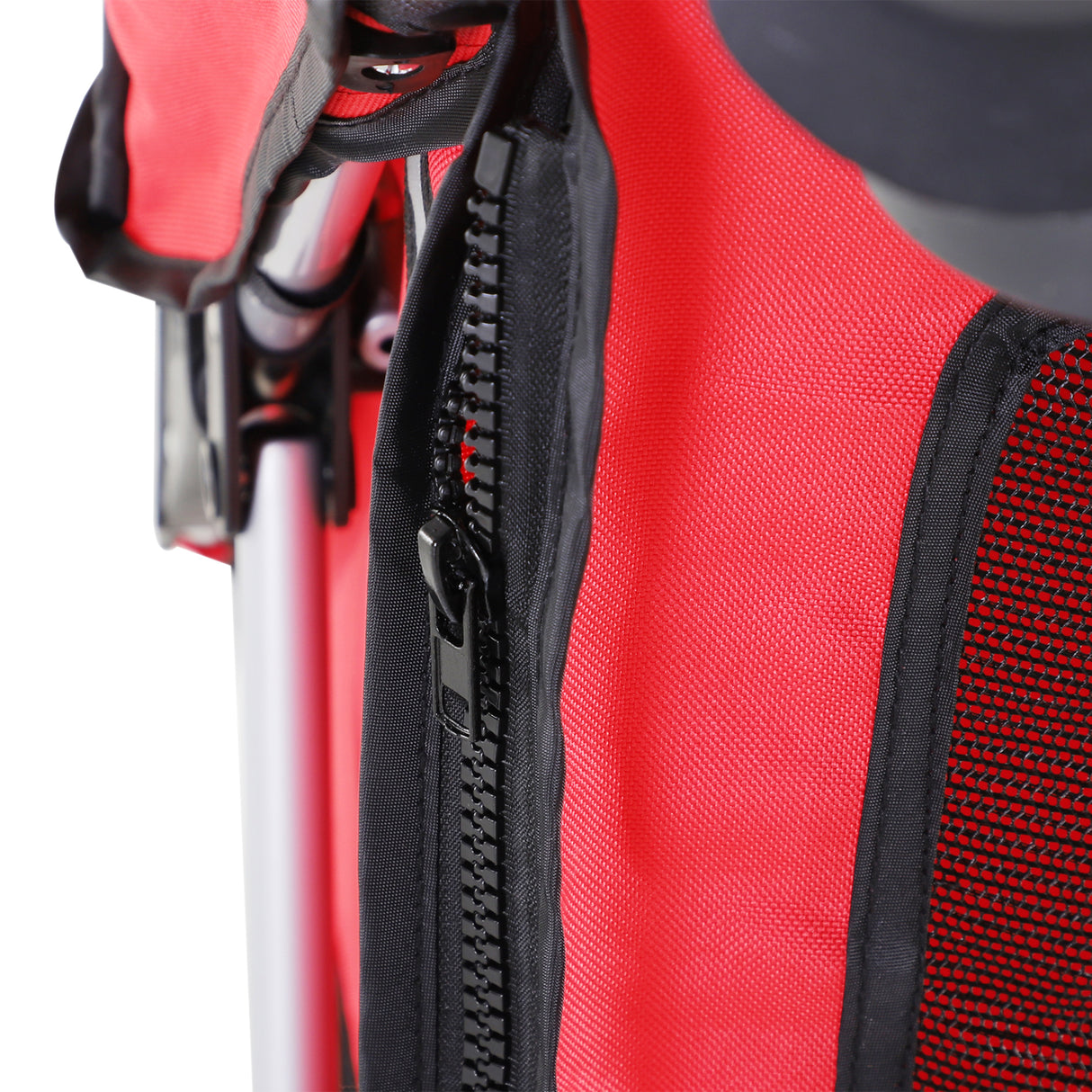 easycomfort easycomfort passeggino per cani carrello per animali domestici rosso 75x45x97cm