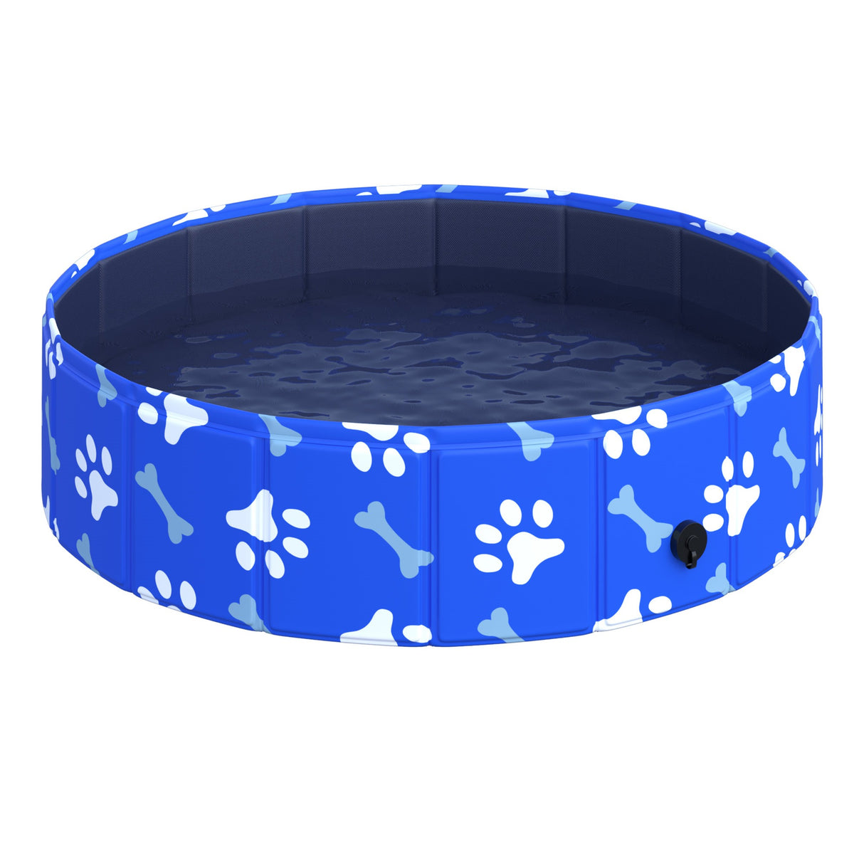 easycomfort easycomfort piscina rigida per cani taglia piccola 25kg in plastica dura e antiscivolo per giardino o interni blu 80x20cm