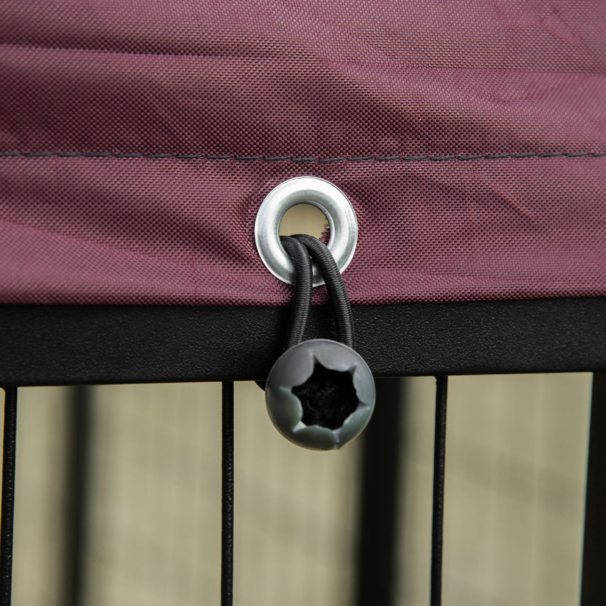 easycomfort easycomfort recinto per cani da esterno con serratura 2 ciotole girevoli e copertura rimovibile nero e rosso