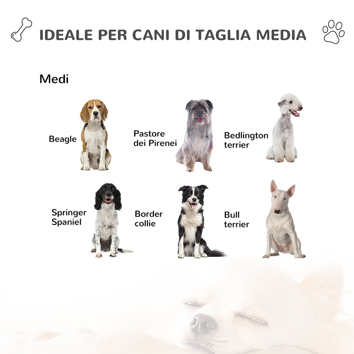 easycomfort cuccia per cani taglia media con 2 porta ciotole box esterno e tetto in bitume 130x93x92cm