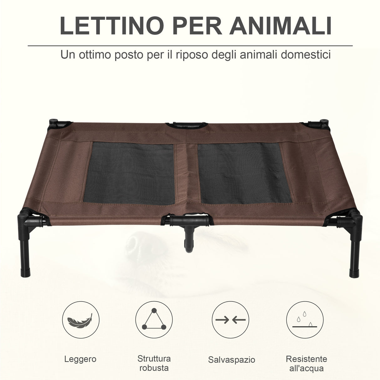 easycomfort easycomfort brandina per cani grandi pieghevole metallo e tessuto oxford traspirante