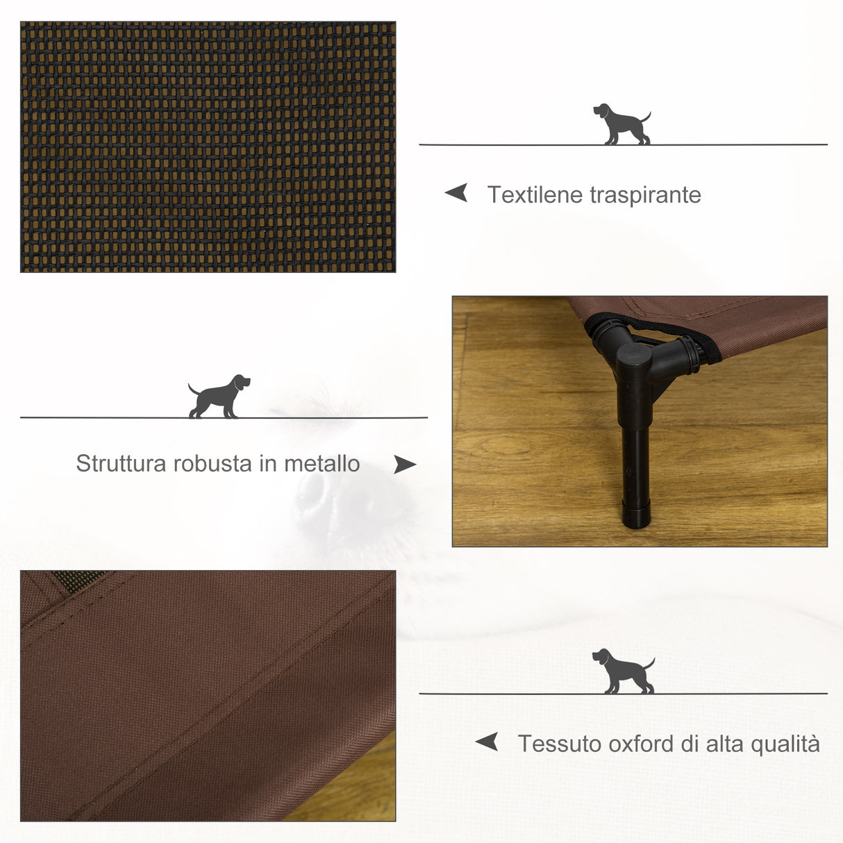 easycomfort easycomfort brandina per cani grandi pieghevole metallo e tessuto oxford traspirante