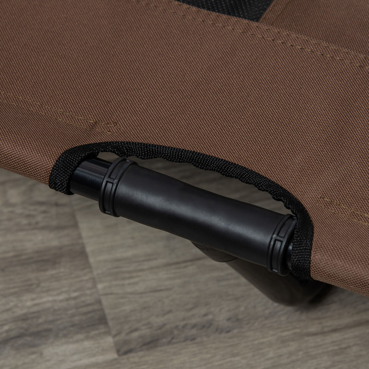 easycomfort easycomfort brandina lettino per cani pieghevole in metallo e tessuto oxford con sacca di trasporto 122x92x23cm marrone e nero