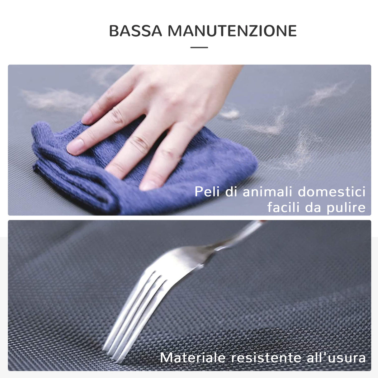 easycomfort easycomfort lettino per cani pieghevole in acciaio e tessuto oxford per interni ed esterni 59x46x15 cm grigia