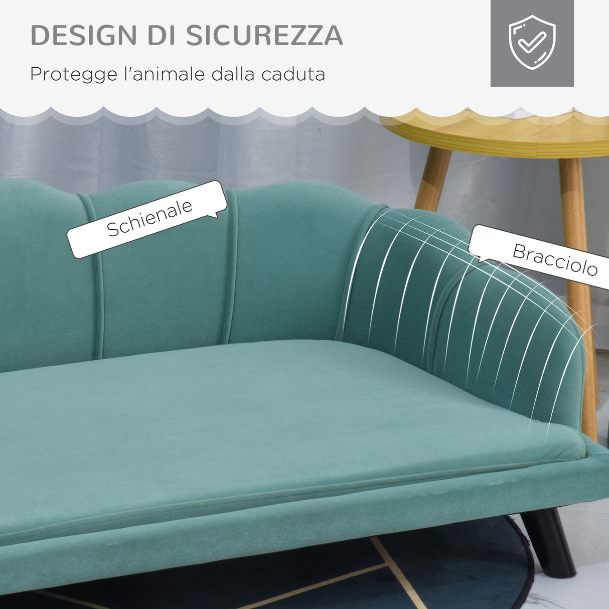 easycomfort easycomfort divano per cani taglia medio grande max. 32kg con rivestimento verde sfoderabile e lavabile