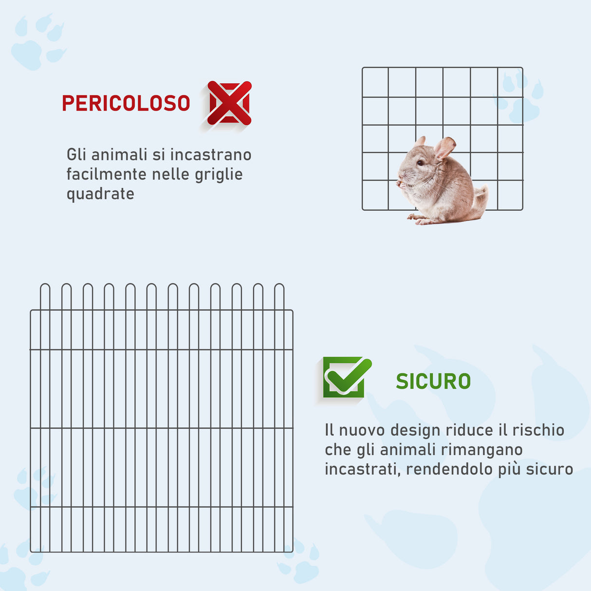 easycomfort easycomfort recinto per animali gatti cani cuccioli gabbia in acciaio 158 x 61cm nero