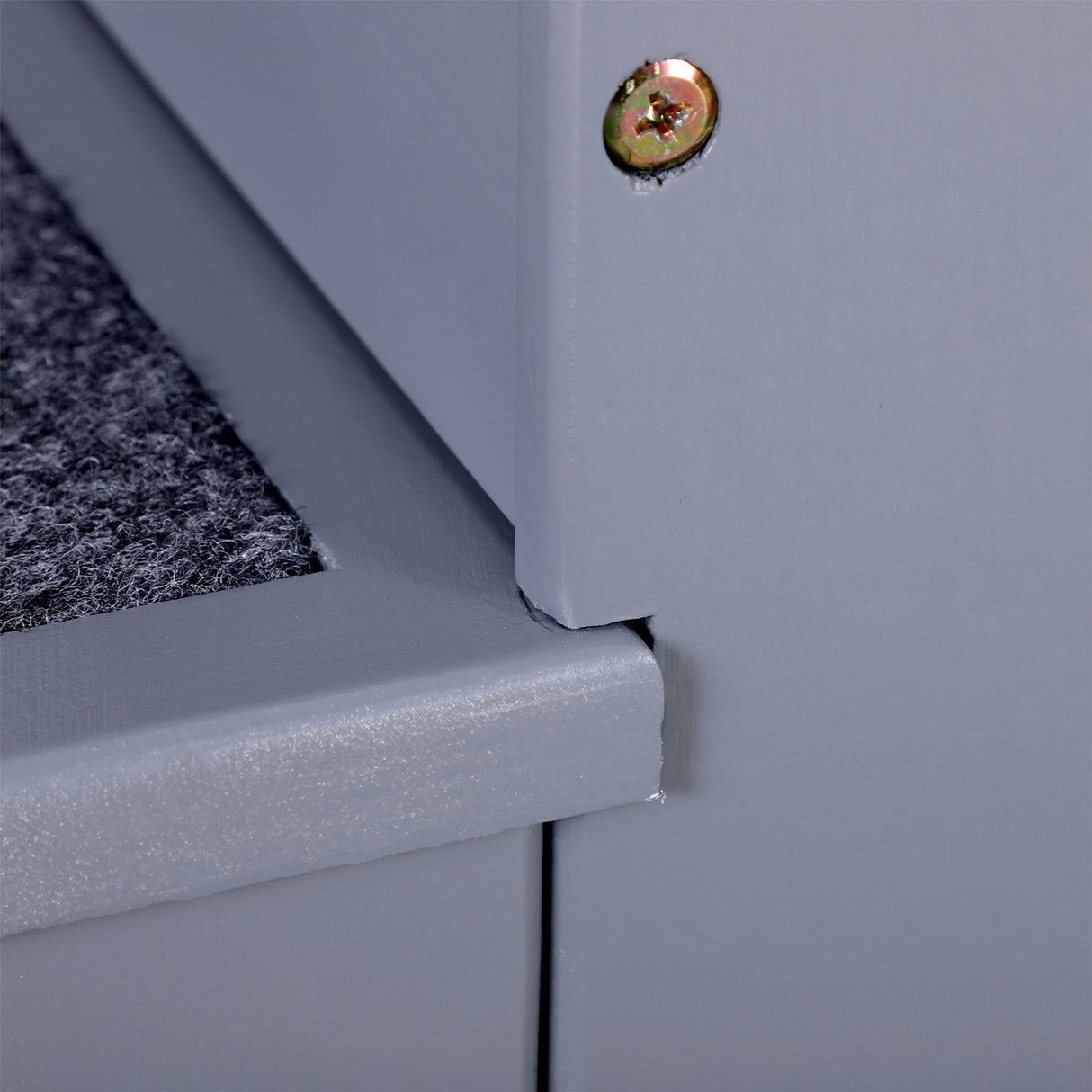 easycomfort scaletta per cani a 3 gradini con tappeto antiscivolo e spazio interno 40.5x44.5x38cm grigio