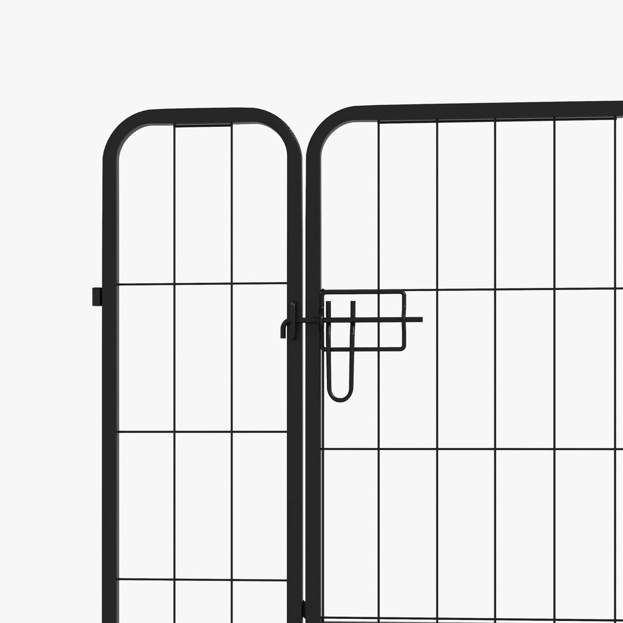 easycomfort recinto modulare per cani da interno ed esterno in metallo e acciaio 8 pannelli 79x79cm