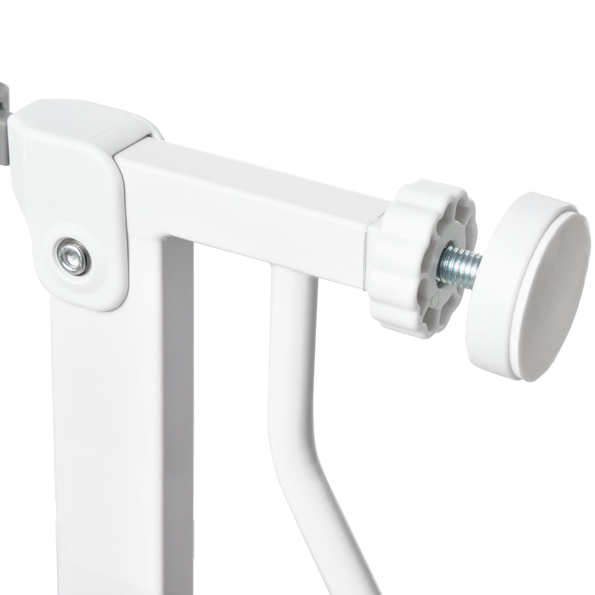 easycomfort easycomfort cancelletto di sicurezza per cani in acciaio e abs estensibile 75 145cm per scale e porte bianco