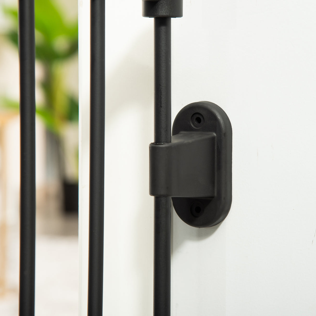 easycomfort easycomfort cancelletto di sicurezza pieghevole e regolabile in acciaio barriera per cani con chiusura automatica e sistema di blocco nero