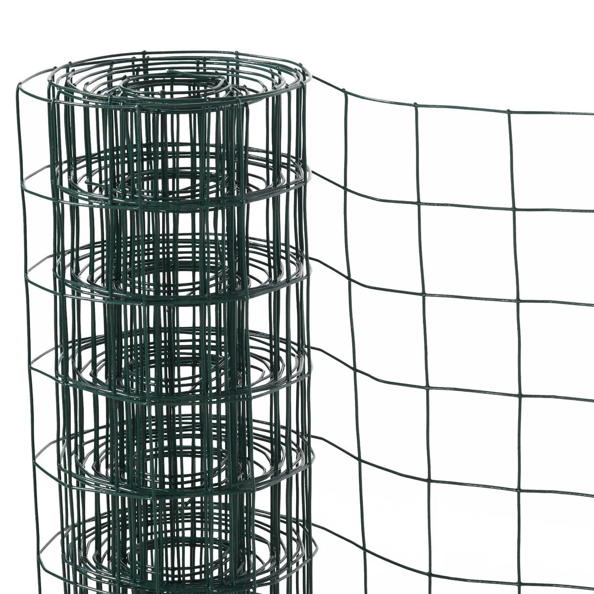 easycomfort rete metallica da giardino con rivestimento in pvc per recinzioni da esterno 500x91cm verde