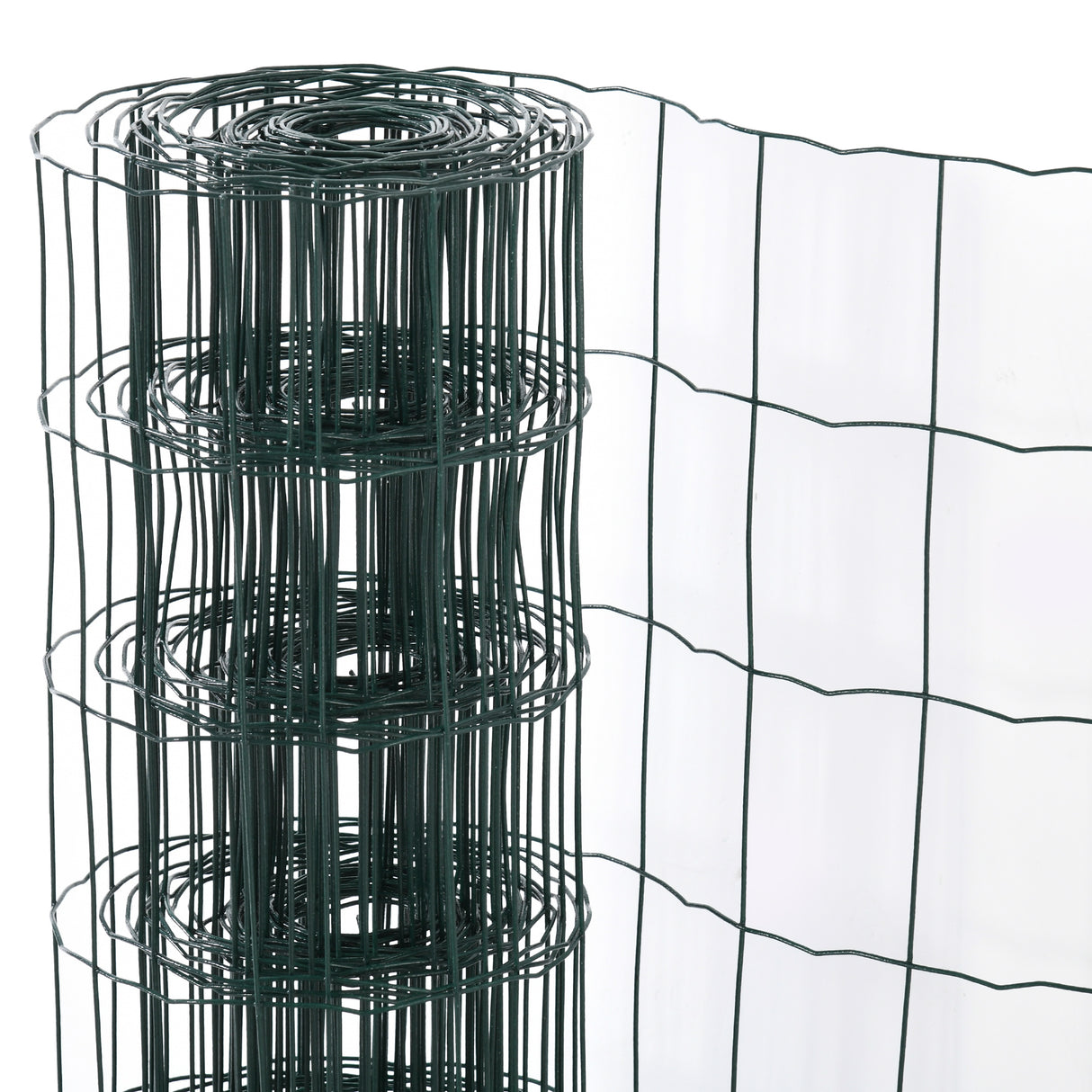 easycomfort rete per recinzioni in metallo con rivestimento in pvc rotolo da 10x1m verde