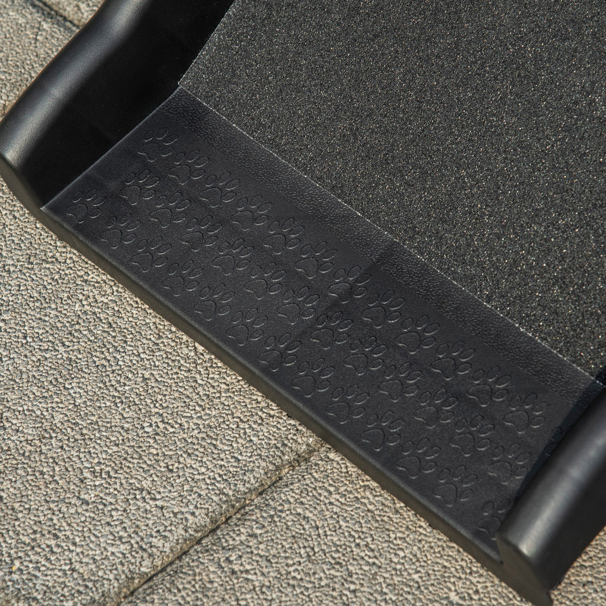 easycomfort rampa per cani in pp con rivestimento antiscivolo per bagagliaio inferiore a 75 cm 155x39x14 cm nero