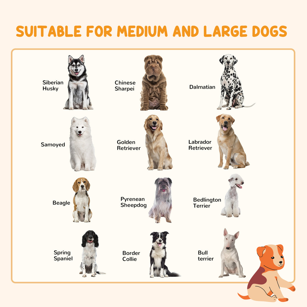 easycomfort easycomfort cancellino per cani di taglia media pieghevole a 6 pannelli in acciaio e plastica 123x102x100 cm nero