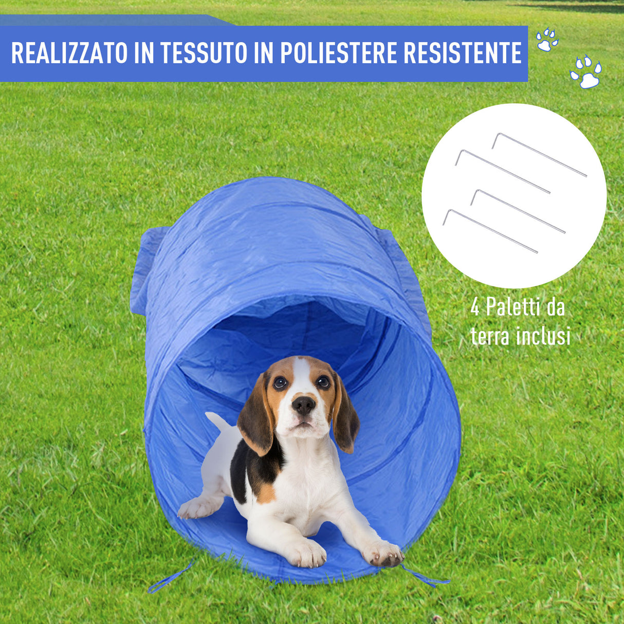easycomfort easycomfort set agility dog per addestramento cani con slalom tunnel e ostacolo